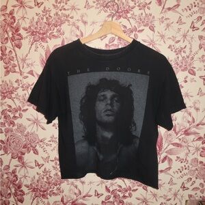 The Doors Black Cut off Graphic Tee - Women's Short Sleeve